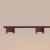 Żyrandol aluminiowy burgundowy 4-punktowy z serii AURA SL.2703 - Sollux Lighting