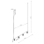 Żyrandol aluminiowy czarny 4-punktowy KARBON SL.2712 - Sollux Lighting