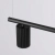 Żyrandol aluminiowy czarny 4-punktowy KARBON SL.2712 - Sollux Lighting