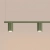 Żyrandol aluminiowy oliwkowy 4-punktowy KARBON 4 z serii KARBON SL.2714 - Sollux Lighting