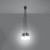 Lampa wisząca DIEGO 5 szara SL.0577 - Sollux