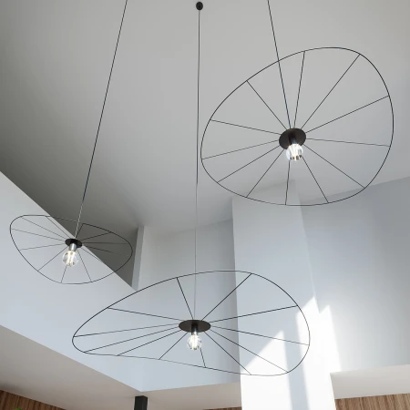 Lampa wisząca ESKOLA 110 czarna TH.011CZ - Thoro