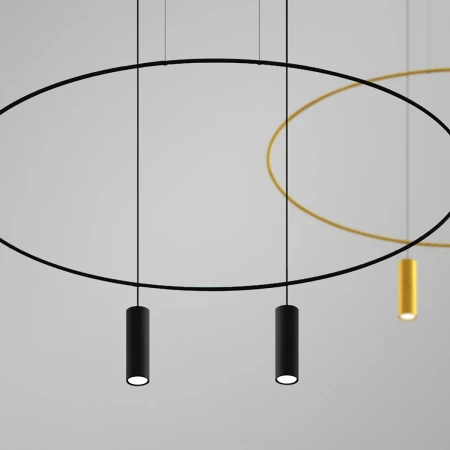 Lampa wisząca HOLAR 2 czarna TH.017CZ - Thoro
