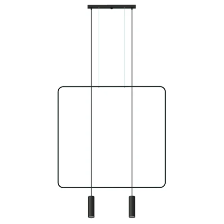 Lampa wisząca RANA 2 czarna TH.019CZ - Thoro