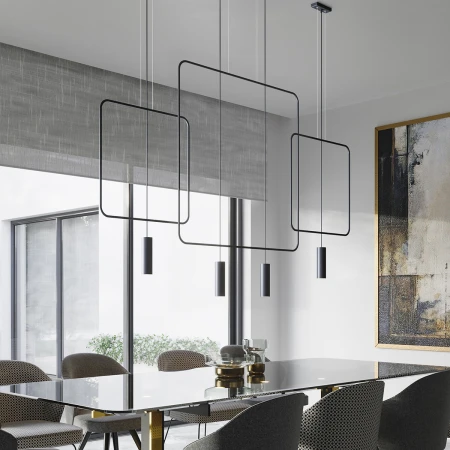 Lampa wisząca RANA 2 czarna TH.019CZ - Thoro