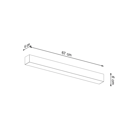 Kinkiet PINNE 67 szary 3000K TH.037 - Thoro
