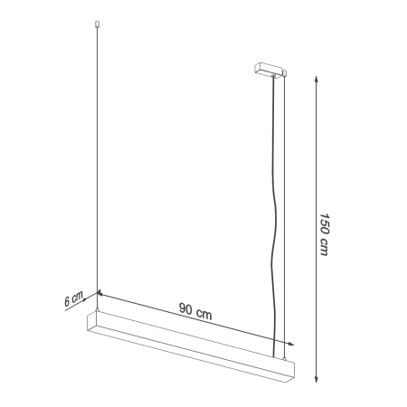 Lampa wisząca PINNE 90 biała 3000K TH.047 - Thoro
