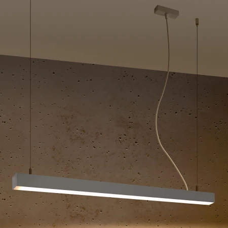 Lampa wisząca PINNE 90 szara 3000K TH.049 - Thoro