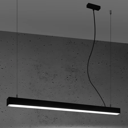 Lampa wisząca PINNE 90 czarna 4000K TH.051 - Thoro