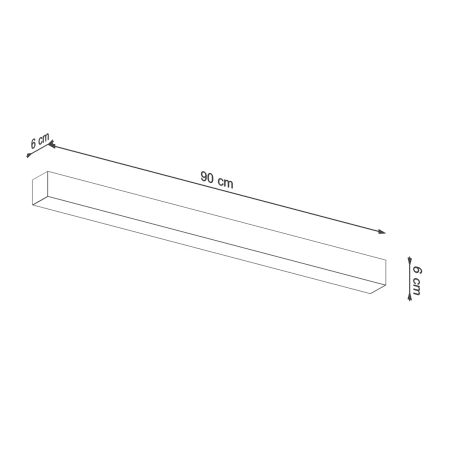 Plafon PINNE 90 czarny 4000K TH.063 - Thoro