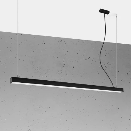 Lampa wisząca PINNE 150 czarna 3000K TH.084 - Thoro