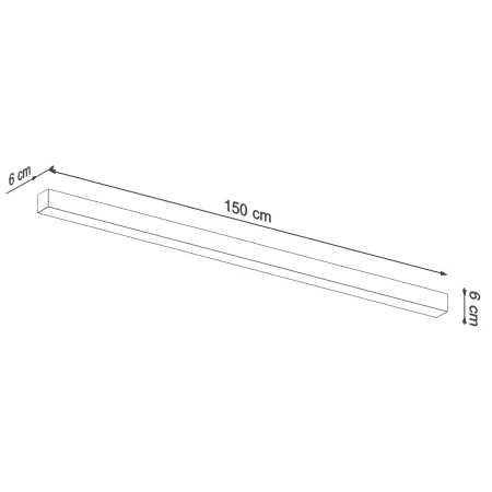 Kinkiet PINNE 150 czarny 4000K TH.093 - Thoro