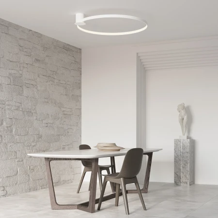 Plafon RIO 55 biały LED 3000K TH.125 - Thoro