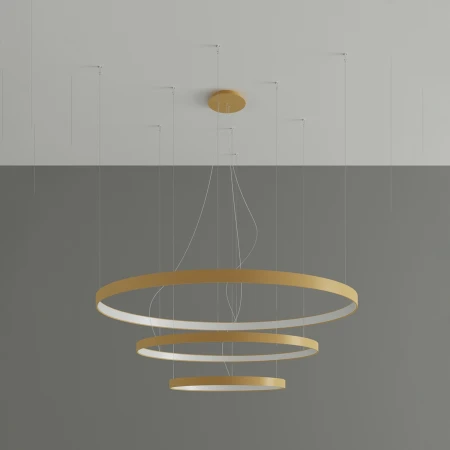 Żyrandol RIO 3 55/78/110 złoty LED 3000K TH.173 - Thoro