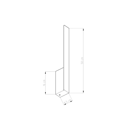 Kinkiet LAHTI S czarny LED 3000K TH.183 - Thoro