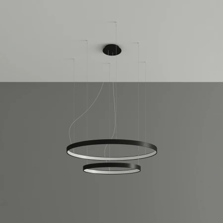 Żyrandol RIO 2 55/78 czarny LED 4000K TH.212 - Thoro