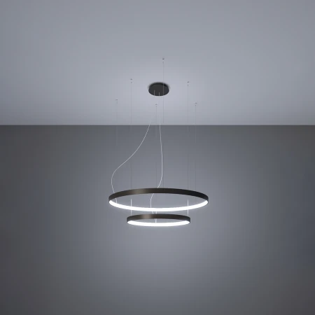 Żyrandol RIO 2 55/78 czarny LED 4000K TH.212 - Thoro