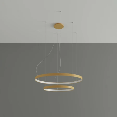 Żyrandol RIO 2 55/78 złoty LED 3000K TH.214 - Thoro