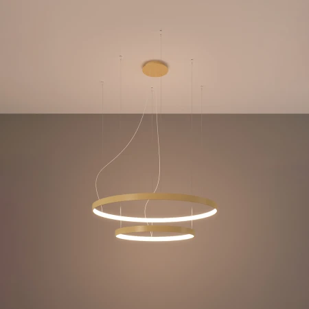 Żyrandol RIO 2 55/78 złoty LED 3000K TH.214 - Thoro