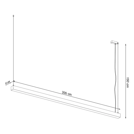 Lampa wisząca PINNE 200 biała 4000K TH.231 - Thoro