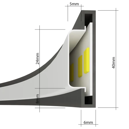 Lampa wisząca RIO 78 złoty połysk LED 3000K TH.248 - Thoro