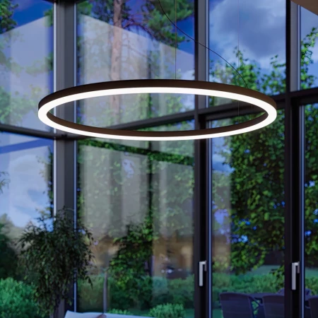 Żyrandol ODA 80 czarny LED 4000K TH.282 - Thoro