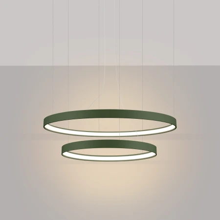 Żyrandol RIO 2 55/78 zielona oliwka LED 3000K TH.379 - Thoro