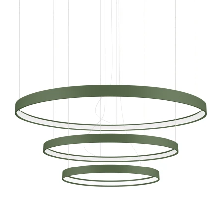 Żyrandol RIO 3 55/78/110 zielona oliwka LED 3000K TH.380 - Thoro