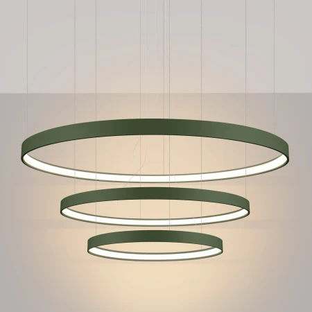 Żyrandol RIO 3 55/78/110 zielona oliwka LED 3000K TH.380 - Thoro