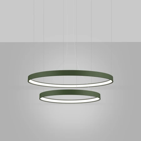 Żyrandol RIO 2 55/78 zielona oliwka LED 4000K TH.381 - Thoro