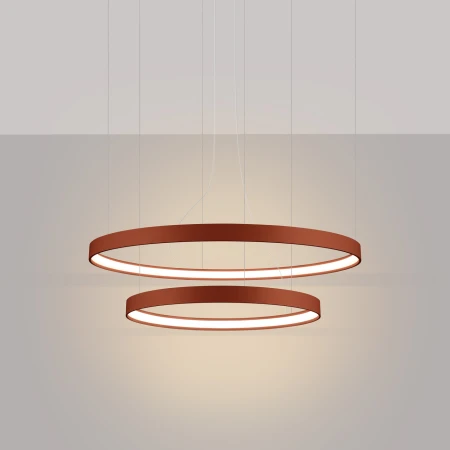 Żyrandol RIO 2 55/78 ochra czerwona LED 3000K TH.401 - Thoro