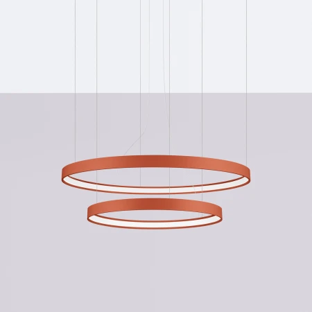 Żyrandol RIO 2 55/78 ochra czerwona LED 4000K TH.403 - Thoro