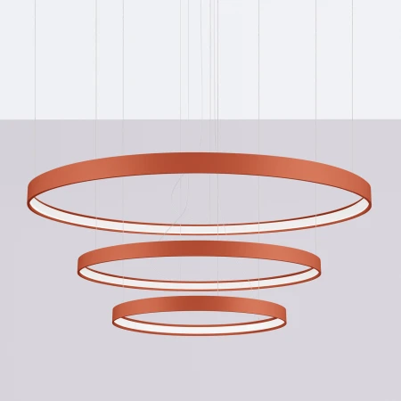 Żyrandol RIO 3 55/78/110 ochra czerwona LED 4000K TH.404 - Thoro
