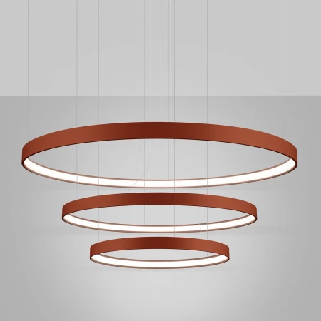 Żyrandol RIO 3 55/78/110 ochra czerwona LED 4000K TH.404 - Thoro