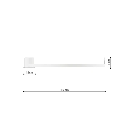 Plafon RIO 110 ochra czerwona LED 4000K TH.416 - Thoro