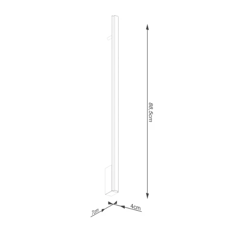 Kinkiet LAGOM 90 złoty LED 3000K TH.455 - Thoro