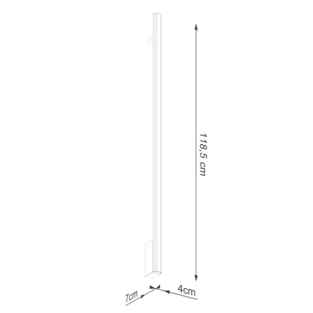 Kinkiet LAGOM 120 złoty LED 3000K TH.456 - Thoro