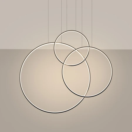 Lampa wisząca RIO 3 55/78/110 czarna LED 3000K TH.540 - Thoro