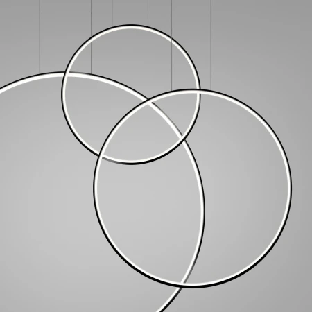 Lampa wisząca RIO 3 55/78/110 czarna LED 4000K TH.541 - Thoro