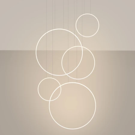 Lampa wisząca RIO 5 55/55/78/110/110 biała LED 3000K TH.542 - Thoro