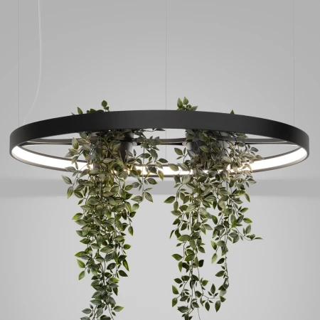 Żyrandol RIO BIO 78 czarny LED 4000K TH.552 - Thoro