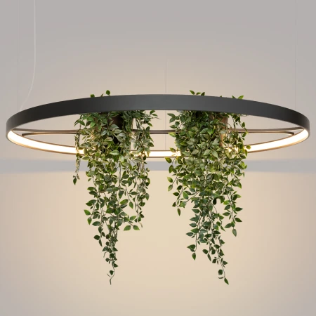 Żyrandol RIO BIO 110 czarny LED 3000K TH.555 - Thoro