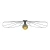 Kinkiet / Plafon ESKOLA 110 czarny TH.014CZ - Thoro
