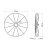 Kinkiet / Plafon ESKOLA 110 czarny TH.014CZ - Thoro
