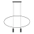 Lampa wisząca HOLAR 2 czarna TH.017CZ - Thoro