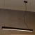 Lampa wisząca PINNE 90 czarna 3000K TH.048 - Thoro