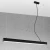 Lampa wisząca PINNE 90 czarna 4000K TH.051 - Thoro