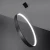 Lampa wisząca RIO 55 czarny LED 4000K TH.116 - Thoro