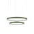 Żyrandol RIO 2 55/78 zielona oliwka LED 3000K TH.379 - Thoro