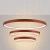 Żyrandol RIO 3 55/78/110 ochra czerwona LED 3000K TH.402 - Thoro